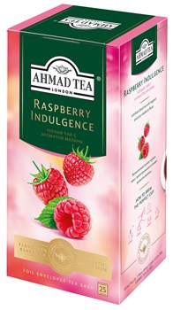 Чай "Ahmad Tea", Малиновое лакомство, чёрный, в пакетиках с ярлычками в конвертах, 25х1,5гр - фото 6447