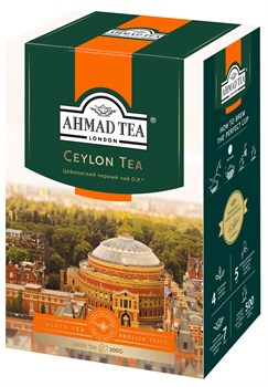 Чай "Ahmad Tea" Цейлонский чай OP, чёрный, листовой, 200г - фото 6592
