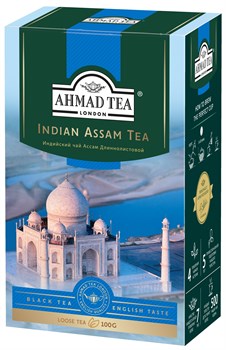 Чай "Ahmad Tea" Индийский чай Ассам, чёрный, длиннолистовой, 100г - фото 6608