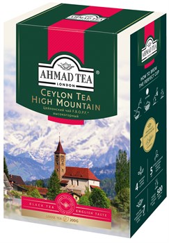 Чай "Ahmad Tea" F.B.O.P.F. Цейлонский чай, высокогорный, чёрный, листовой, 200г - фото 6609
