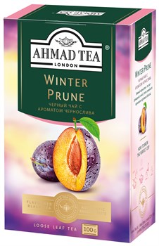 Чай "Ahmad Tea" Winter Prune Зимний Чернослив, чёрный, листовой, 100г - фото 6693