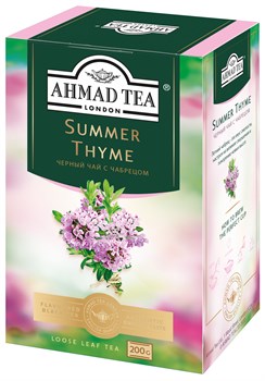 Чай "Ahmad Tea" Summer Thyme Летний Чабрец, с чабрецом, чёрный, листовой, 200г - фото 7003