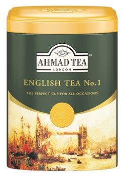 Чай "Ahmad Tea", Английский чай No.1, металлическая банка, 100г - фото 7237
