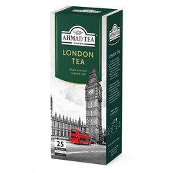 Чай "Ahmad Tea", London Tea, Классический чёрный чай, в пакетиках с ярлычками, 25х1,8г - фото 8317