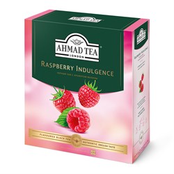 Чай "Ahmad Tea", Чай Малиновое лакомство, с ароматом малины, чёрный, пакетики в конвертах, 100х1,5г - фото 8351