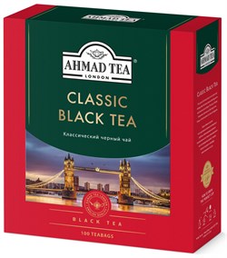 Чай "Ahmad Tea" «Классический», чёрный, в пакетиках  с ярлычками, 100х2г - фото 8741
