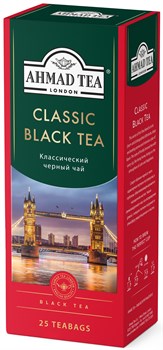 Чай "Ahmad Tea" «Классический», чёрный, в пакетиках с ярлычками, 25х2г - фото 8760