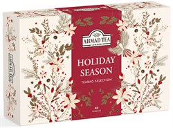 Чай "Ahmad Tea", Ассорти Чайное "Праздничный Сезон", пакетики в конвертах, 12 вкусов, (60 пак) - фото 8807