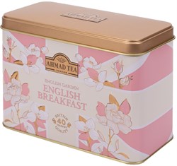Чай "Ahmad Tea", English Breakfast Garden/Английский Сад Инглиш Брэкфаст, банка, пакетики,40х2г - фото 8926