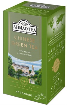 Чай "Ahmad Tea" «Китайский», зелёный, в пакетиках без ярлычков, 40х1,8г 1584