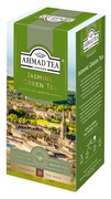 Чай "Ahmad Tea" Зелёный чай с жасмином, в пакетиках с ярлычками в конвертах из фольги, 25х2г