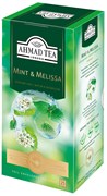 Чай "Ahmad Tea", Чай Мята-Мелиса, зёленый, в пакетиках с ярлычками в конвертах, 25х1,8гр
