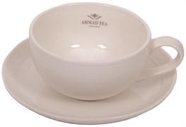 Пара чайная "Ahmad Tea", белая, керамическая, 290 мл