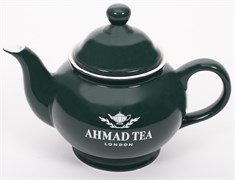 Чайник заварочный "Ahmad Tea", зелёный, керамический, 400 мл