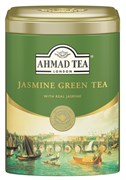 Чай "Ahmad Tea", Зеленый чай с жасмином, металлическая банка, 100г