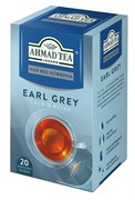 Чай "Ahmad Tea", Эрл Грей, чёрный без кофеина, с ароматом бергамота, пакетики с ярлычками в конвертах, 20х1,8г