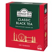 Чай "Ahmad Tea" «Классический», чёрный, в пакетиках  с ярлычками, 100х2г