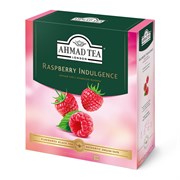 Чай "Ahmad Tea", Чай Малиновое лакомство, с ароматом малины, чёрный, пакетики в конвертах, 100х1,5г