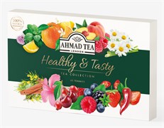 N090 Чай "Ahmad Tea", "Коллекция травяных композиций Healthy&Tasty", чай травяной, 8 вкусов (40 пак)