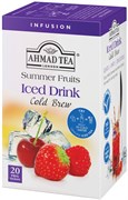 Чай "Ahmad Tea", Cold Brew Summer Fruits/Летние Фрукты, травяной, пакетиках с ярлычками,20х2г