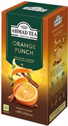 Чай "Ahmad Tea", Чай Orange Punch/Апельсиновый Пунш, черный, пакетики в конвертах, 25х1,8г