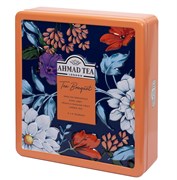 Чай "Ahmad Tea", набор Чайный букет, пакетики в индивидуальных конвертах, металлическая коробка, 4 вкуса, 32х2г