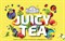 "Чайное Ассорти Ahmad Tea Джуси Ти" набор, пакетики в конвертах из фольги, 12 фруктово-ягодных вкусов, (60 пакетиков) - фото 6888